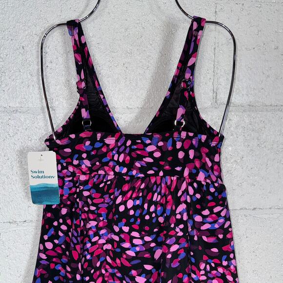 Swim Solutions Women's Abstract Printed One-Piece Swimsuit multi, 8 $112 - Picture 7 of 15